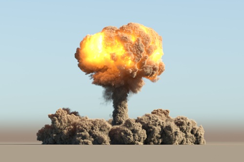 Huge nuclear explosion